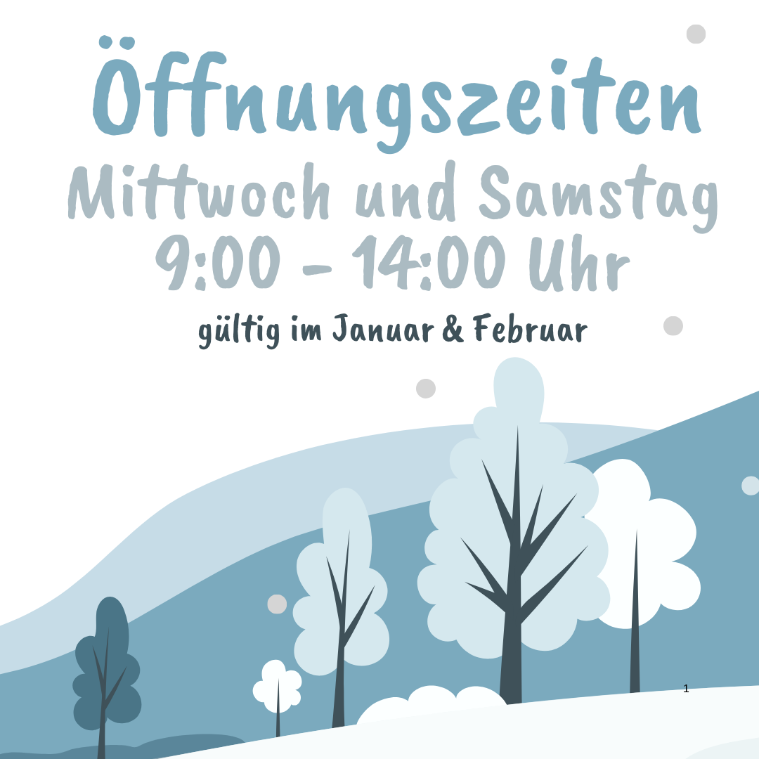 Öffnungszeiten Winter
